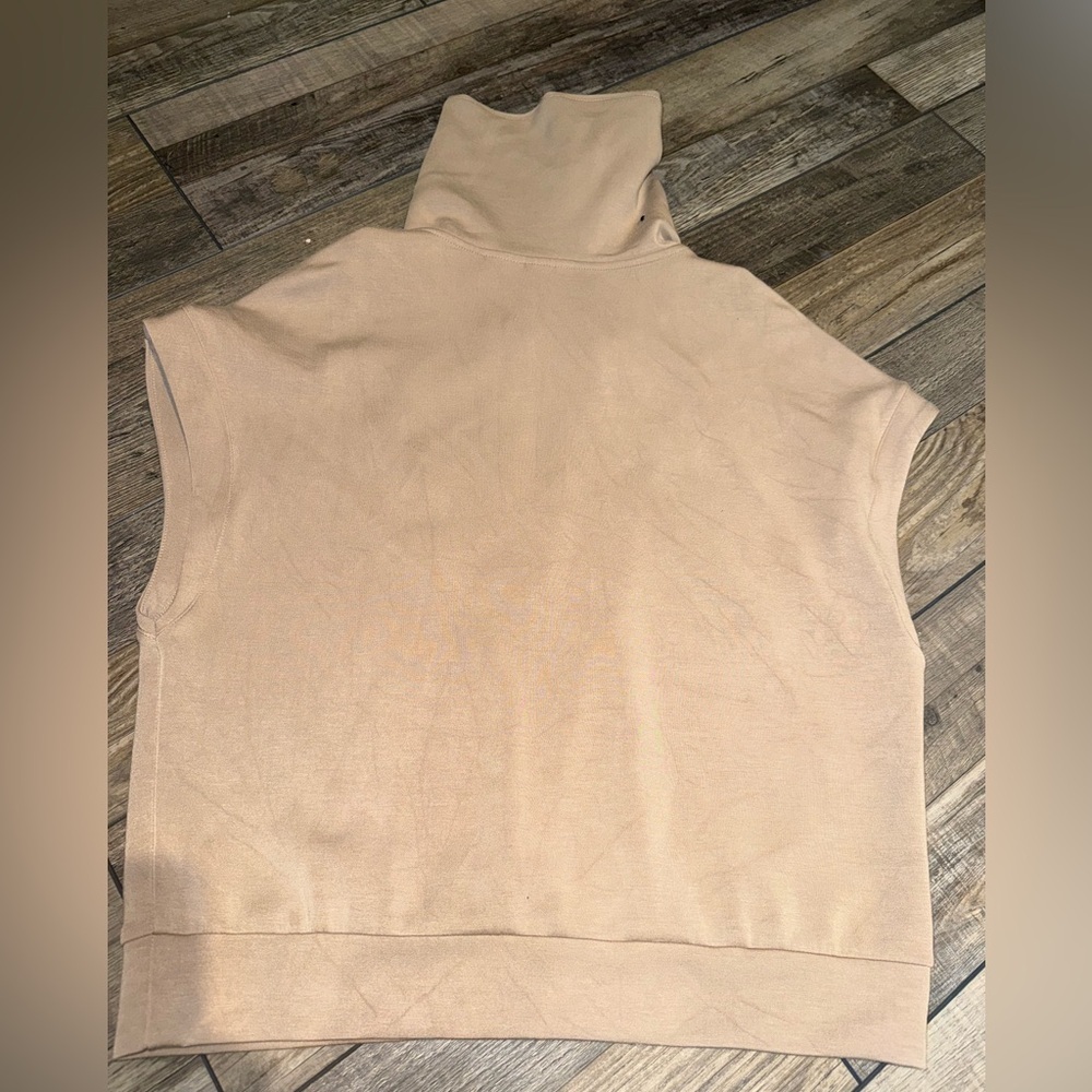 Tan Sleeveless Zip-Up Bailey 44 Medium EUC - Picture 6 of 6